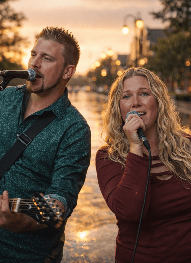 Acoustic live music option from The Straight A’s