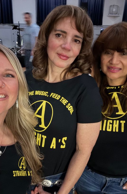 Fans wearing Straight A’s Band shirts